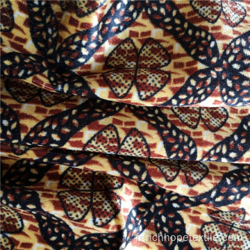 Tissu imprimé africain en tricot de trame en polyester Ankara